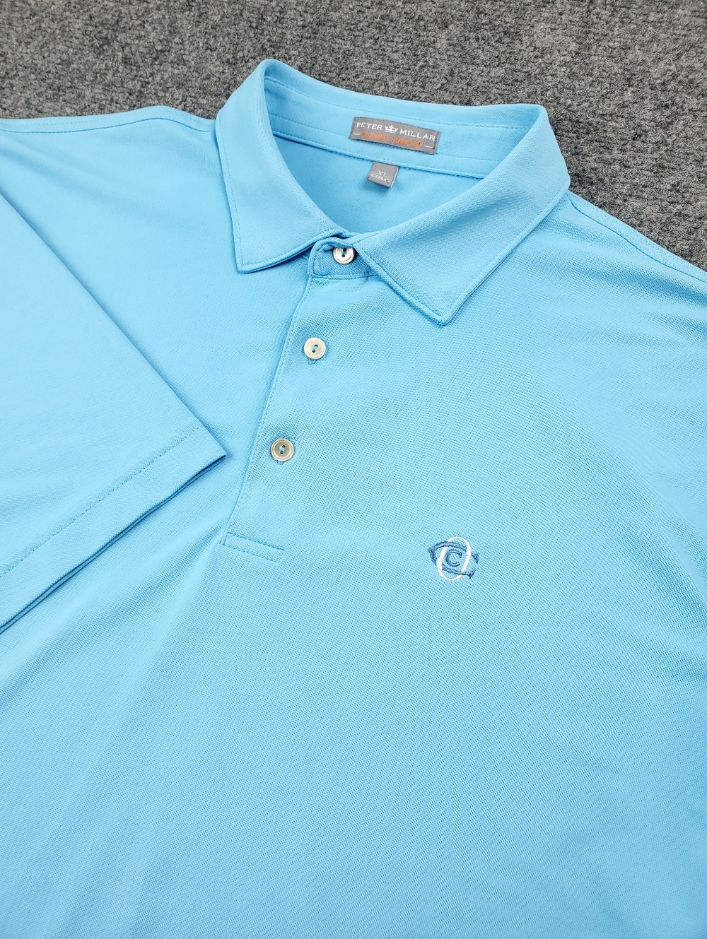 Peter Millar Summer Comfort Polo Shirt XL Oakmont Country Club Golf Performance